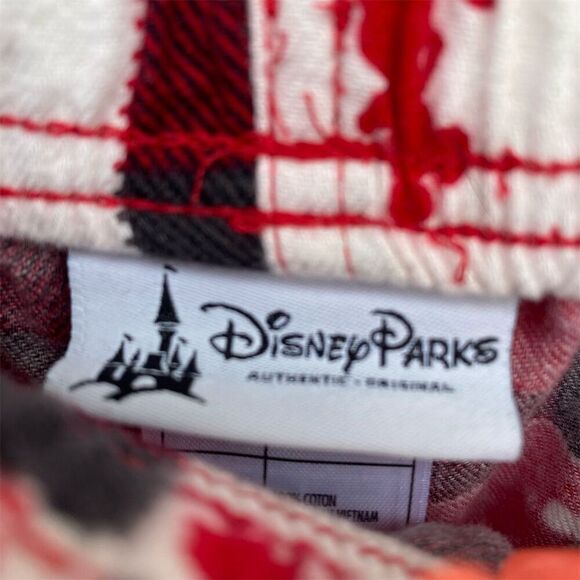 Disney Parks Christmas Flannel Pajama Pants Mickey Mouse Patchwork Size XL - Picture 9 of 10